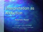 Interpretation as Abduction