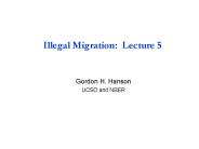 Illegal Migration: Lecture 5
