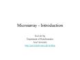 Microarray - Introduction PowerPoint PPT Presentation