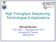 High Throughput Sequencing: Technologies PowerPoint PPT Presentation