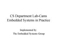 CS Department Lab-Cams Embedded Systems in Practice