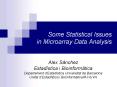 Some Statistical Issues in Microarray Data Analysis PowerPoint PPT Presentation