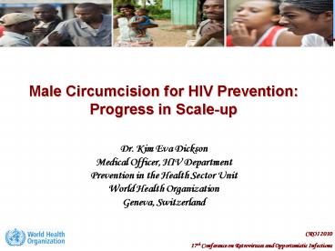 Male Circumcision for HIV Prevention: Progress in Scale-up