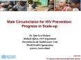 Male Circumcision for HIV Prevention: Progress in Scale-up PowerPoint PPT Presentation
