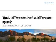 What difference does a difference make?