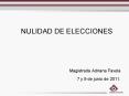NULIDAD DE ELECCIONES PowerPoint PPT Presentation