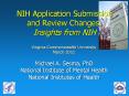 NIH Application Submission and Review Changes: Insights from NIH PowerPoint PPT Presentation