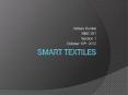 Smart Textiles PowerPoint PPT Presentation