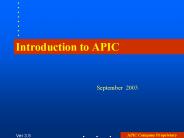 Introduction to APIC