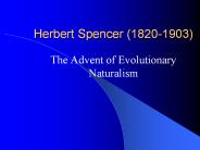 Herbert Spencer (1820-1903)
