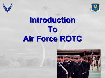 Introduction To Air Force ROTC