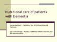 Nutritional care of patients with Dementia PowerPoint PPT Presentation