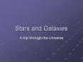 Stars and Galaxies PowerPoint PPT Presentation