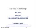 AS 4022: Cosmology PowerPoint PPT Presentation