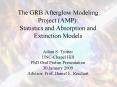 The GRB Afterglow Modeling Project (AMP): Statistics and Absorption and Extinction Models PowerPoint PPT Presentation
