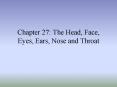 Chapter 27: The Head, Face, Eyes, Ears, Nose and Throat PowerPoint PPT Presentation