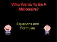 Who Wants To Be A Millionaire? PowerPoint PPT Presentation