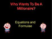 Who Wants To Be A Millionaire?