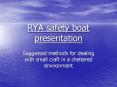 RYA safety boat presentation PowerPoint PPT Presentation