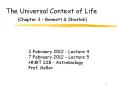 The Universal Context of Life (Chapter 3  PowerPoint PPT Presentation