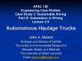 Autonomous Haulage Trucks PowerPoint PPT Presentation