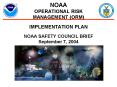 NOAA OPERATIONAL RISK MANAGEMENT (ORM) PowerPoint PPT Presentation