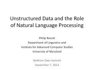 Unstructured Data and the Role of Natural Language Processing