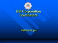 ESI Corporation Coimbatore PowerPoint PPT Presentation