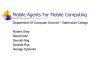 Mobile Agents For Mobile Computing