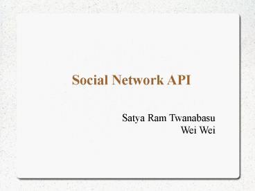 Social Network API