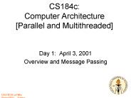 CS184c: Computer Architecture [Parallel and Multithreaded]