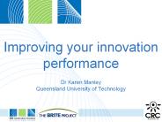 Improving your innovation performance