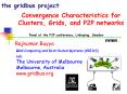 Convergence Characteristics for Clusters, Grids, and P2P networks PowerPoint PPT Presentation