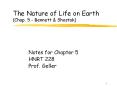 The Nature of Life on Earth (Chap. 5 - Bennett PowerPoint PPT Presentation