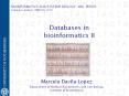 Databases in bioinformatics II PowerPoint PPT Presentation