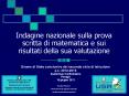 Indagine nazionale sulla prova scritta di matematica e sui risultati della sua valutazione PowerPoint PPT Presentation