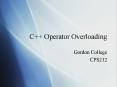 C   Operator Overloading PowerPoint PPT Presentation
