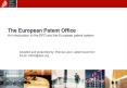 The European Patent Office An introduction to the EPO and the European patent system PowerPoint PPT Presentation