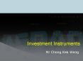 Investment Instruments PowerPoint PPT Presentation