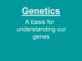 Genetics PowerPoint PPT Presentation