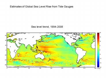 Estimates of Global Sea Level Rise from Tide Gauges