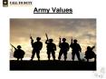 Army Values PowerPoint PPT Presentation