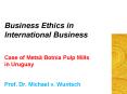 Business Ethics in International Business  Case of Mets PowerPoint PPT Presentation