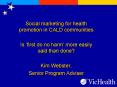 Social marketing for health promotion in CALD communities PowerPoint PPT Presentation
