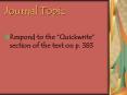 Journal Topic PowerPoint PPT Presentation