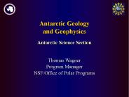 Antarctic Geology and Geophysics