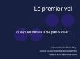 Le premier vol   quelques d PowerPoint PPT Presentation
