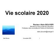 Recteur Alain BOUVIER