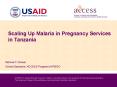 Scaling Up Malaria in Pregnancy Services in Tanzania PowerPoint PPT Presentation