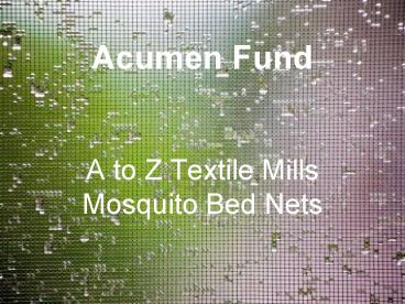 Acumen Fund